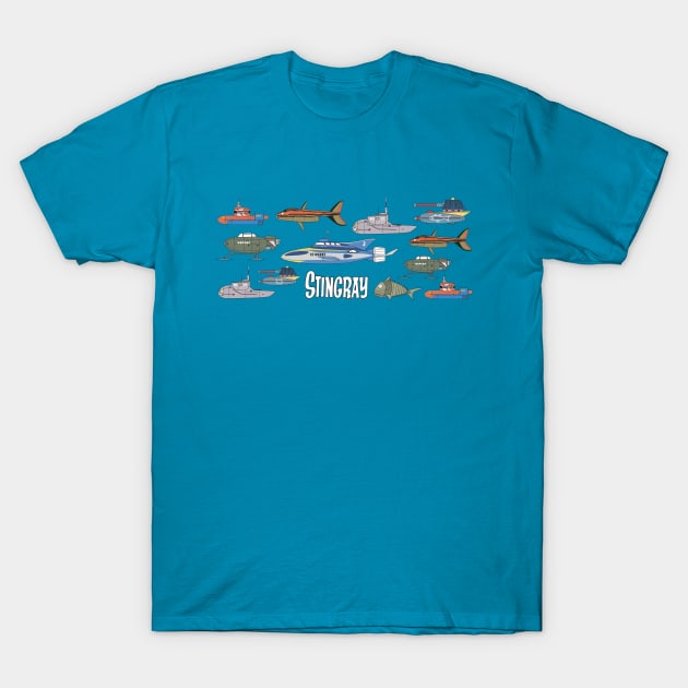 Stingray and other submarines T-Shirt by RichardFarrell